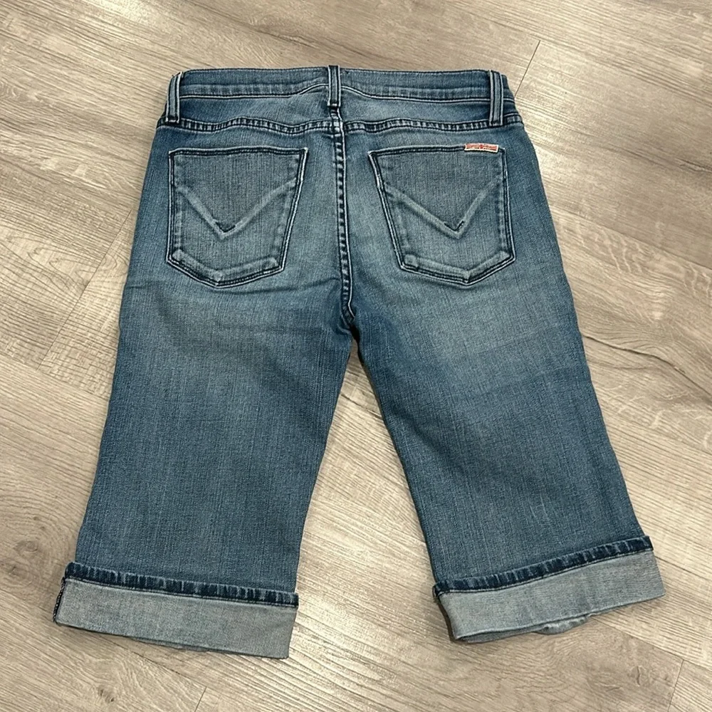 HUDSON | Amelia Rolled Cuffed Knee Short Bermuda Denim Jeans